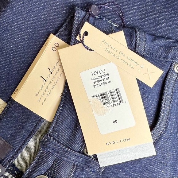 Women’s NYDJ Sheri Slim Jeans Lift+Tuck Technology Size 00 in Endless Blue - Picture 6 of 11